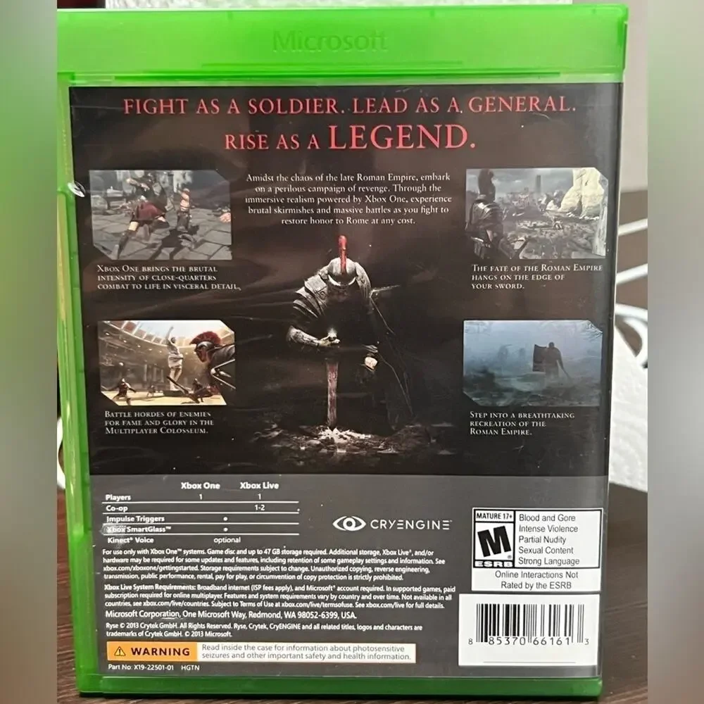 Xbox One - Ryse Son of Rome Game